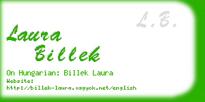 laura billek business card